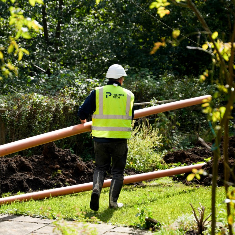 inlet-outlet-pipes-768x768.jpg Installation of septic system inlet and outlet pipes.
