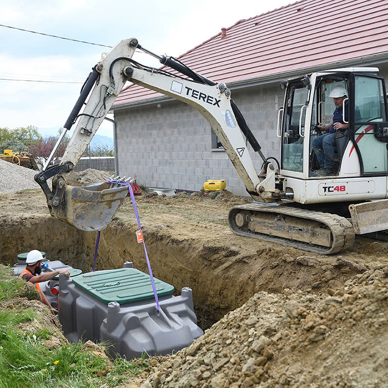 Assainissement non collectif maisons individuelles.