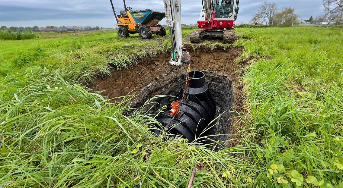 Buying a house with a newly installed septic tank in the United Kingdom.