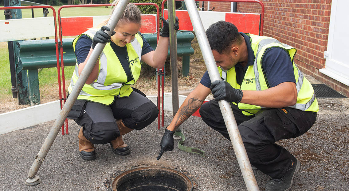 Hannah Long, a service engineer trainee at Premier Tech Water and Environment in the UK.